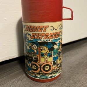 Vintage Disney Express Aladdin Thermos – Mickey Train